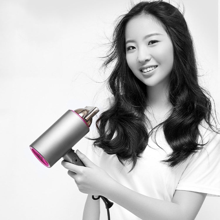 Mingge T1 T Style 1800W High-power Cold Hot Air Wind Fast Drying Folding Hair Dryer, Plug Type:UK Plug(Gray) - free shipping - PMC TechLife - Order now!