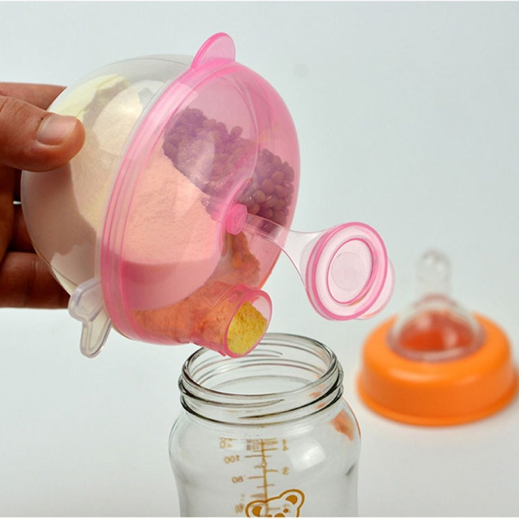 Baby Milk Powder Formula Dispenser Food Container Storage Feeding Box 3 Layer Leakproof Travel Storage Box for Kids Toddler(Pink) - Cups & Silicone Nipple by PMC TechLife | Online Shopping South Africa | PMC TechLife
