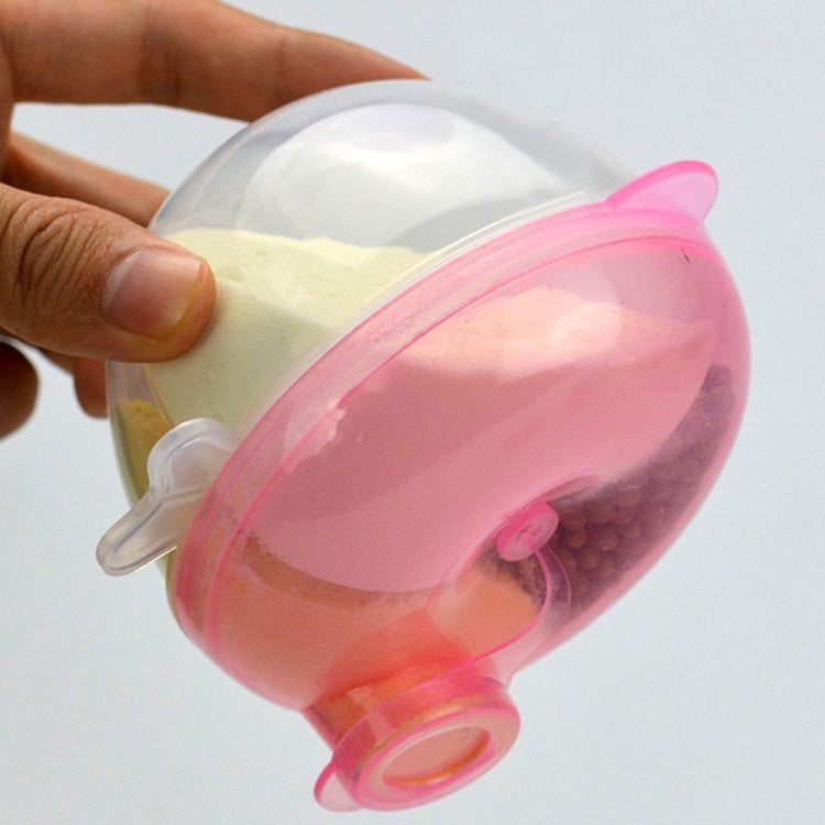 Baby Milk Powder Formula Dispenser Food Container Storage Feeding Box 3 Layer Leakproof Travel Storage Box for Kids Toddler(Pink) - Cups & Silicone Nipple by PMC TechLife | Online Shopping South Africa | PMC TechLife