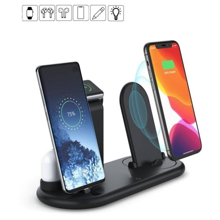 HQ-UD20 Mobile Phone Watch Multi-Function Charging Stand Wireless Charger for Phones & Apple Watch & Airpods(Black) - free shipping - PMC TechLife - Order now!