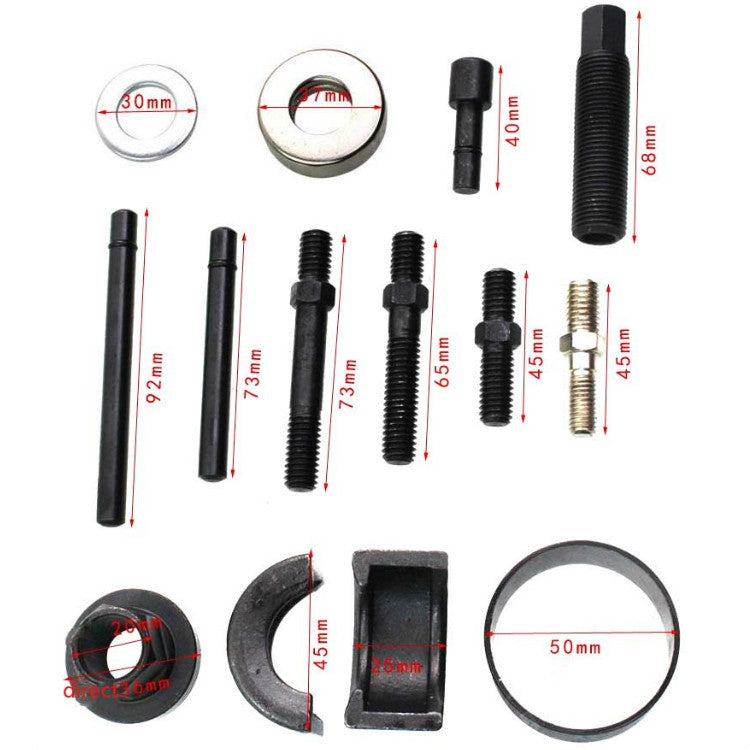 12 In 1 For Buick / Ford Power Steering Wheel Pulley Disassembler Drive Wheel Working Direction Power Steering Pump Disassembly Tool - Hand Tool Sets by PMC Jewellery | Online Shopping South Africa | PMC Jewellery | Buy Now Pay Later Mobicred