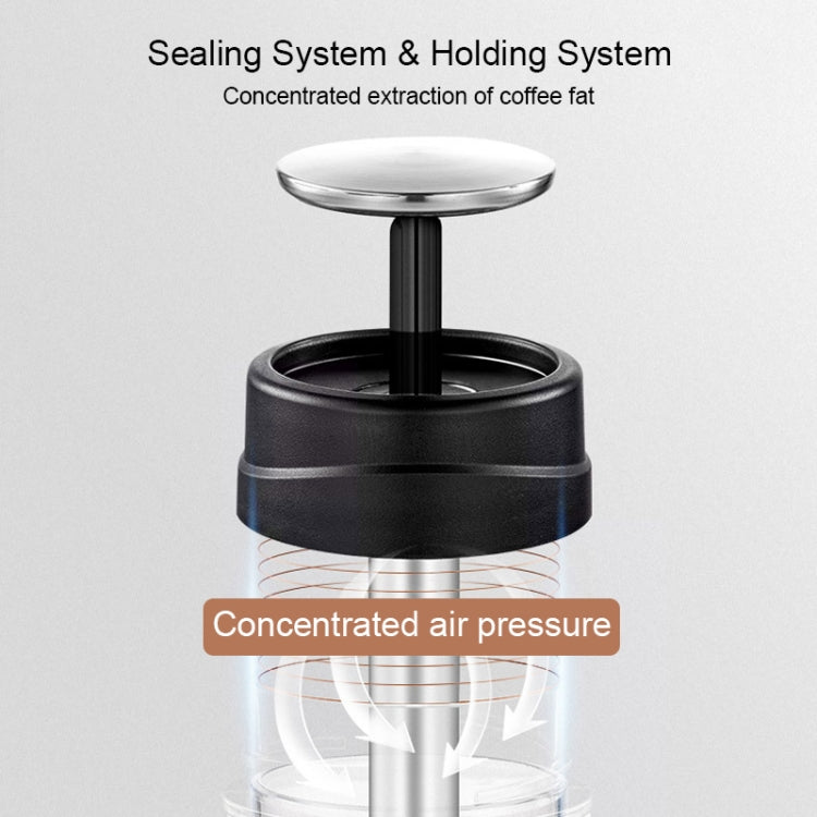 Portable Hand Pressure Espresso Machine Outdoor Accompanying Mini Coffee Cup(Black) - free shipping - PMC TechLife - Order now!
