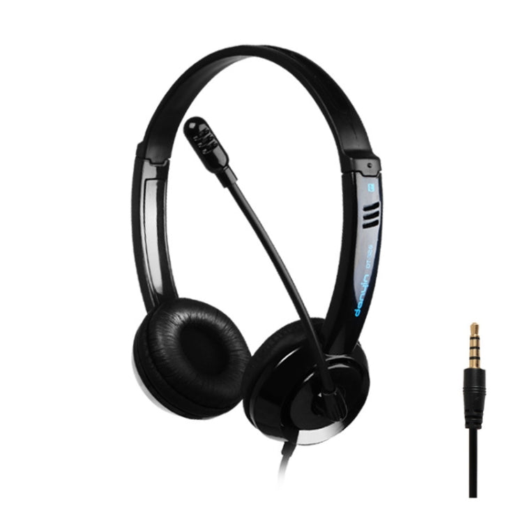 DANYIN DT326 Head-mounted Desktop Computer Children Learning Wire Headset with Microphone, Cable Length:1.8m, Style:Single Hole Four-level(Black) - free shipping - PMC TechLife - Order now!