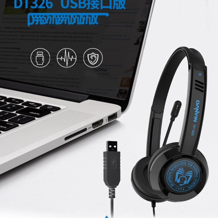 DANYIN DT326 Head-mounted Desktop Computer Children Learning Wire Headset with Microphone, Cable Length:1.8m, Style:Single Hole Four-level(White) - free shipping - PMC TechLife - Order now!
