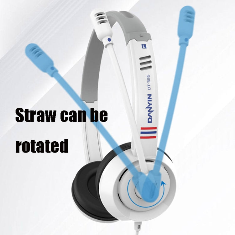 DANYIN DT326 Head-mounted Desktop Computer Children Learning Wire Headset with Microphone, Cable Length:1.8m, Style:USB(Black) - free shipping - PMC Jewellery - Order now!