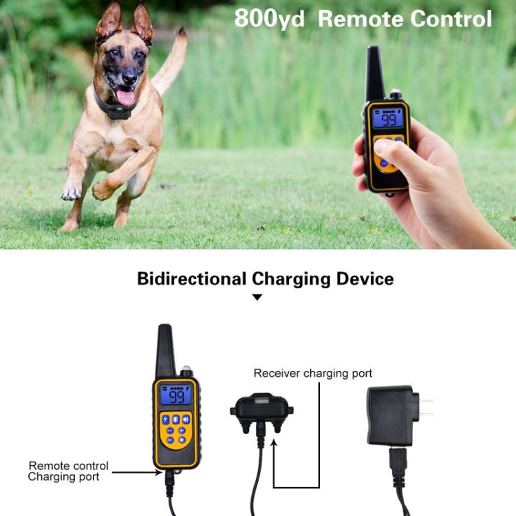 Bark Stopper Dog Training Device Dog Collar with Electric Shock Vibration Warning(US Plug) - Training Aids by PMC TechLife | Online Shopping South Africa | PMC TechLife | Buy Now Pay Later Mobicred