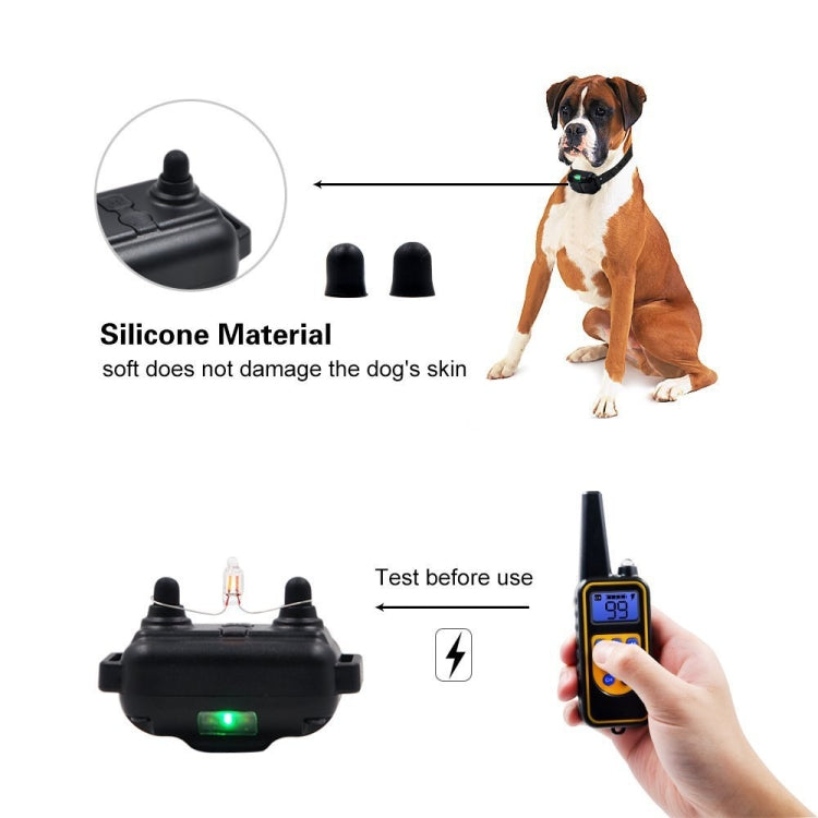 Bark Stopper Dog Training Device Dog Collar with Electric Shock Vibration Warning(US Plug) - Training Aids by PMC Jewellery | Online Shopping South Africa | PMC Jewellery | Buy Now Pay Later Mobicred