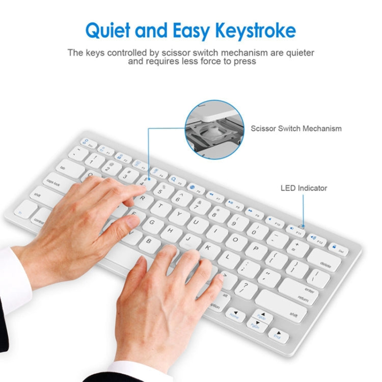 X5 2 in 1 Ultra-Thin Mini Wireless Bluetooth Keyboard + Bluetooth Mouse Set, Support Win / Android / IOS System(Black) - Universal Keyboard by PMC TechLife | Online Shopping South Africa | PMC TechLife