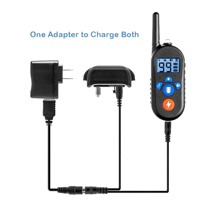 800m Remote Control Electric Shock Bark Stopper Vibration Warning Pet Supplies Electronic Waterproof Collar Dog Training Device, Style:556-1(UK Plug) - free shipping - PMC TechLife - Order now!