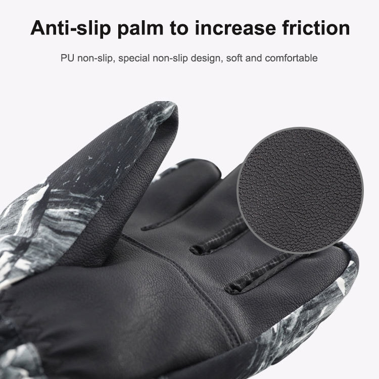 Winter Thermal Ski Gloves Outdoor Waterproof Velvet Gloves Thickening Touch Screen Motorcycle Gloves, Size: M(Red) - Locomotive Gloves by PMc TechLife | Online Shopping South Africa | PMc TechLife | Buy Now Pay Later Mobicred