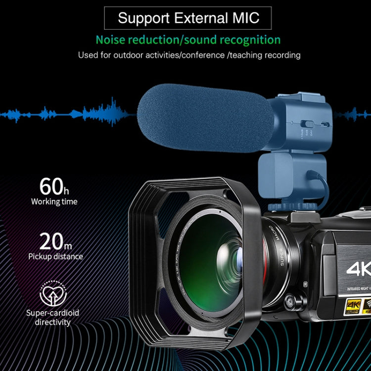 ORDRO AC3 3.1 inch IPS Screen 4K Full HD 13MP Night Vision WiFi Live Camcorder DV Digital Camera, Style:Standard(Black) - free shipping - PMc TechLife - Order now!