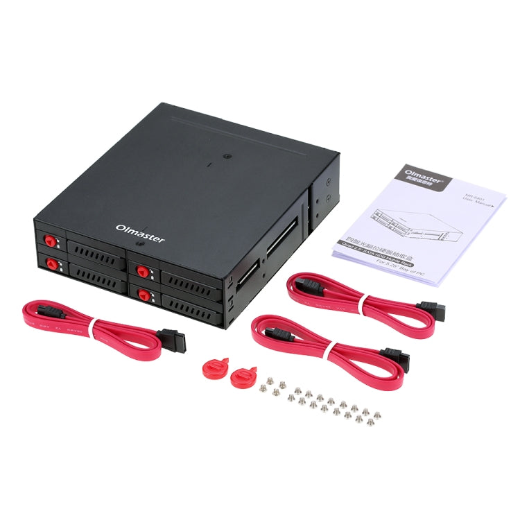 OImaster MR-6401 Four-Bay Chassis Built-In Optical Drive Hard Disk Box - Optical Drives Cases by OImaster | Online Shopping South Africa | PMC Jewellery | Buy Now Pay Later Mobicred