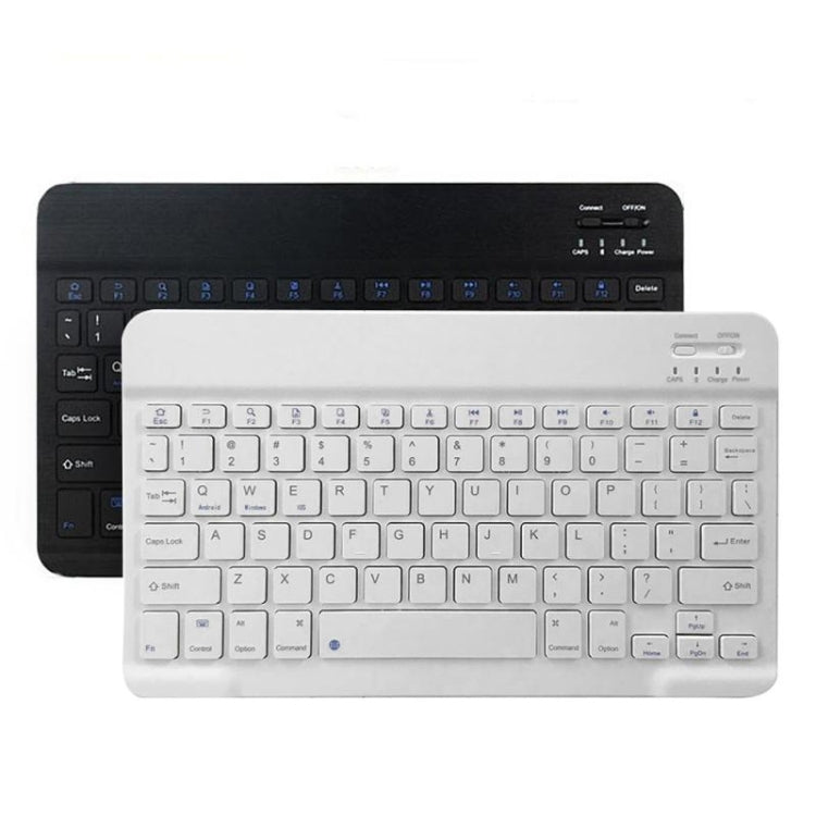 YS-001 7-8 inch Tablet Phones Universal Mini Wireless Bluetooth Keyboard, Style:with Bluetooth Mouse(White) - Universal Keyboard by PMC Jewellery | Online Shopping South Africa | PMC Jewellery