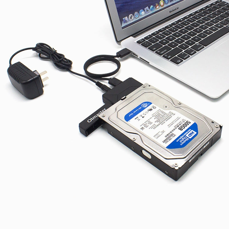 Olmaster External Notebook Hard Drive Adapter Cable Easy Drive Cable USB3.0 to SATA Converter, Style:Hard Disk + Type-C Adapter, Size:3.5 Inch (US Plug) - eSATA & SATA & IDE by Olmaster | Online Shopping South Africa | PMC Jewellery | Buy Now Pay Later Mobicred