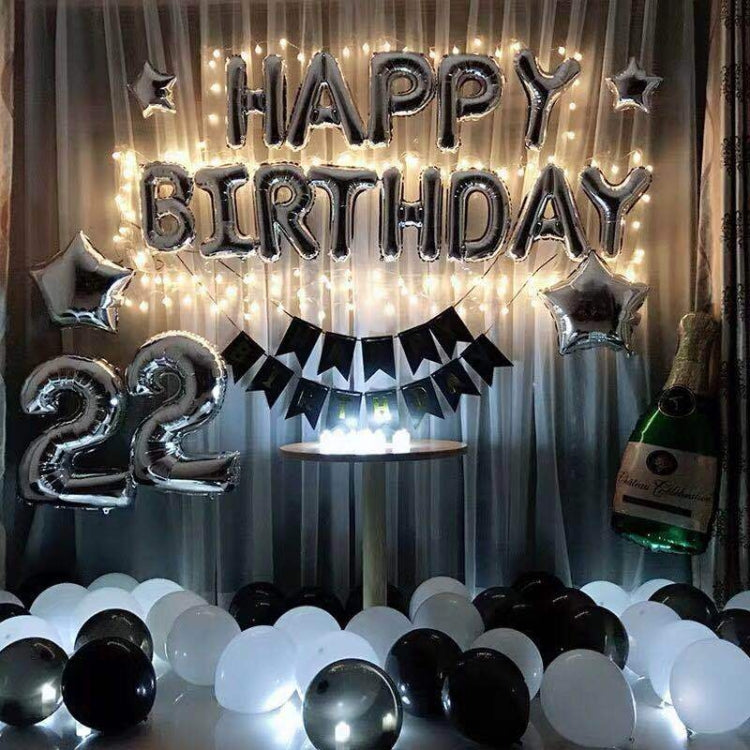 Birthday Party Layout Letter Aluminum Film Balloon Decoration Set(Style One) - Balloons by PMc TechLife | Online Shopping South Africa | PMc TechLife | Buy Now Pay Later Mobicred