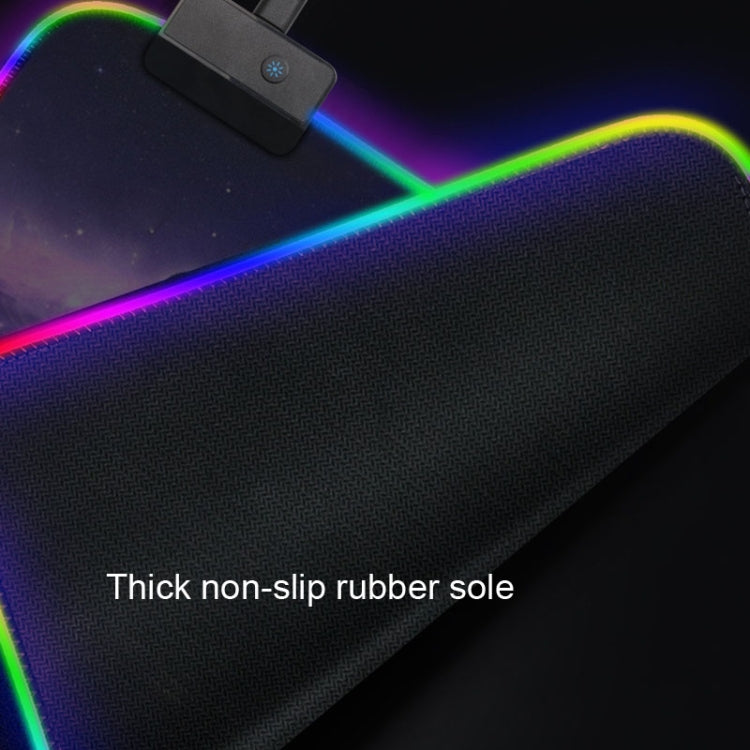 Rubber Gaming Waterproof RGB Luminous Mouse Pad with 14 Kinds of Lighting Effects, Size: 800 x 300 x 4mm(Deep Planet) - Mouse Pads by PMC Jewellery | Online Shopping South Africa | PMC Jewellery | Buy Now Pay Later Mobicred