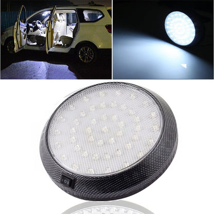 12V 46 LED Roof Light Camper Van Caravan Motor Home Boat White Light with ON / OFF Switch - Dome Lights by PMC Jewellery | Online Shopping South Africa | PMC Jewellery