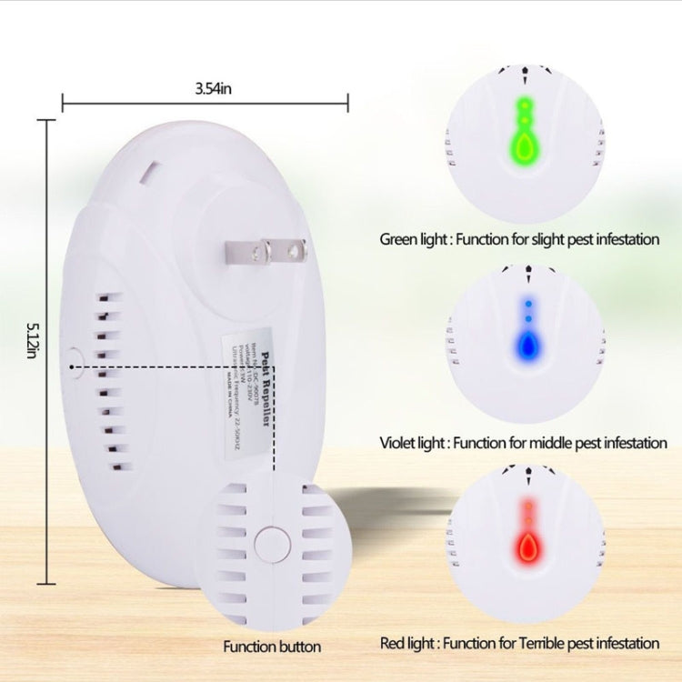 DC-9007 Ultrasonic Mosquito Repellent Portable Insect Repellent, Style:UK Plug(White) - Repellents by PMC TechLife | Online Shopping South Africa | PMC TechLife | Buy Now Pay Later Mobicred