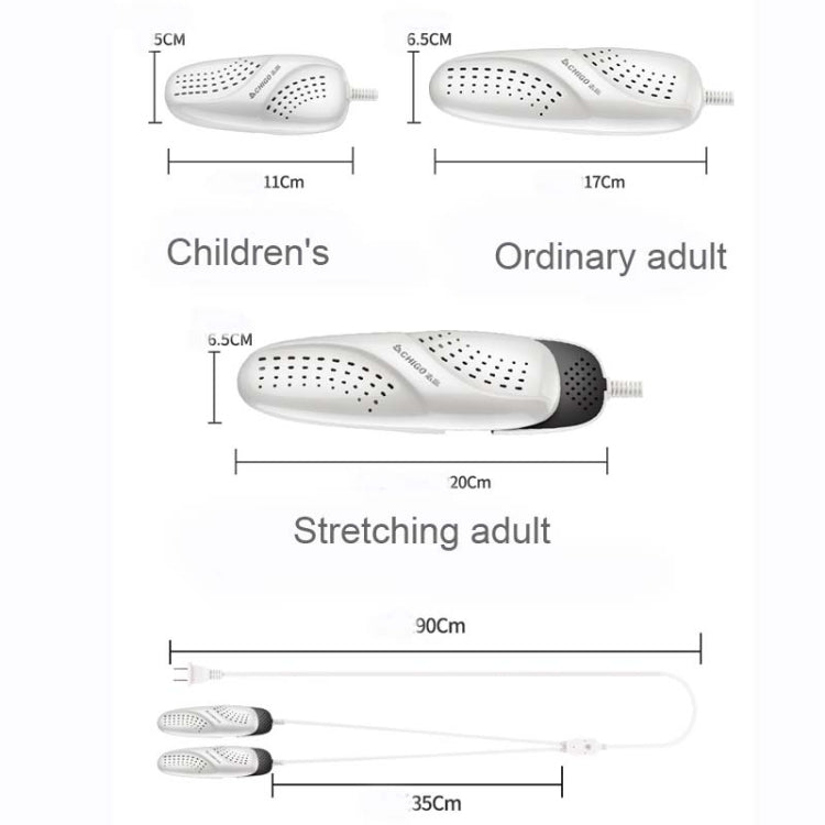 Chigo 220V Shoe Dryer Household Adult And Child Warm Shoe Dryer, CN Plug, Style:Adult Timing - free shipping - PMC TechLife - Order now!