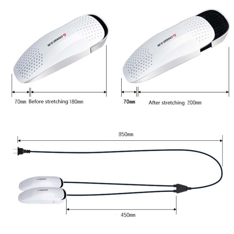 Chigo 220V Shoe Dryer Household Adult And Child Warm Shoe Dryer, CN Plug, Style:02 Timing - free shipping - PMC TechLife - Order now!