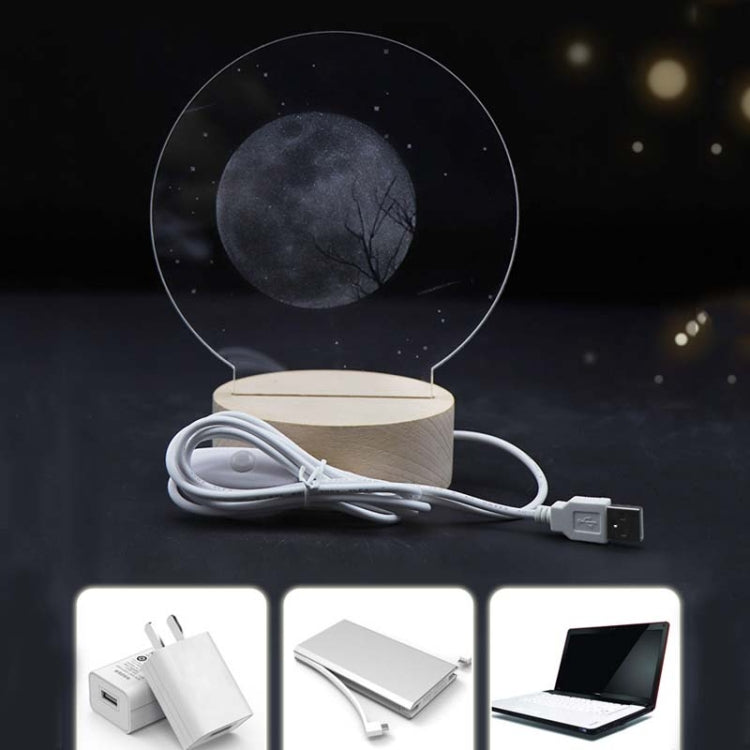 3D Atmosphere Decorative Light Acrylic Inner Carved LED Night Light Creative Girl Table Lamp(Whale Girl) - Novelty Lighting by PMC TechLife | Online Shopping South Africa | PMC TechLife | Buy Now Pay Later Mobicred