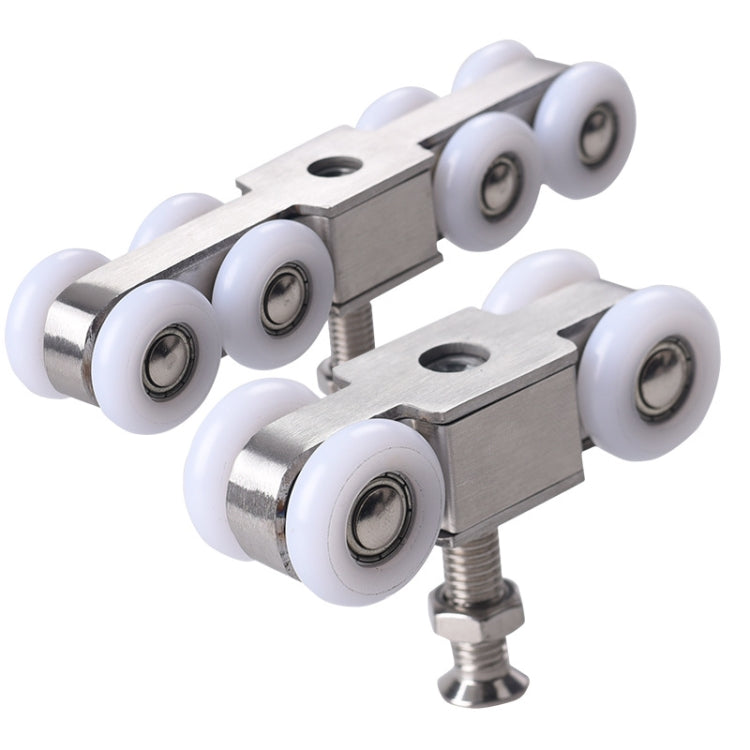 Stainless Steel Sliding Door Hanging Wheel Silent Smooth And Wear-Resistant Sliding Door Pulley Nylon Hanging Rail, Specification:4 Wheels - Furniture Accessories by PMC TechLife | Online Shopping South Africa | PMC TechLife