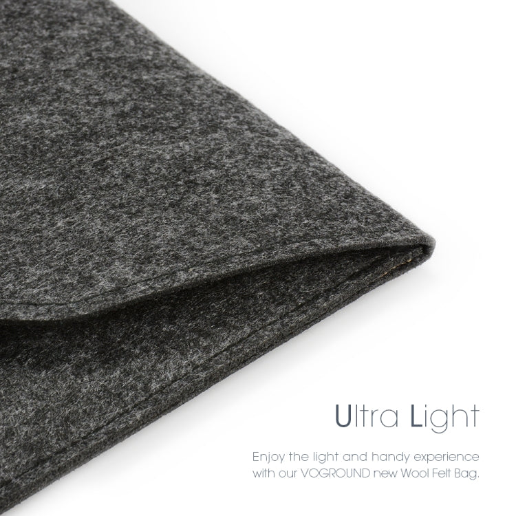 Portable Air Permeable Felt Sleeve Bag for MacBook Laptop, with Power Storage Bag, Size:13 inch(Grey) - Protective Bags by PMC Jewellery | Online Shopping South Africa | PMC Jewellery | Buy Now Pay Later Mobicred