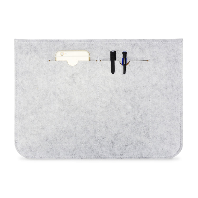 Portable Air Permeable Felt Sleeve Bag for MacBook Laptop, with Power Storage Bag, Size:13 inch(Black) - Protective Bags by PMC Jewellery | Online Shopping South Africa | PMC Jewellery | Buy Now Pay Later Mobicred