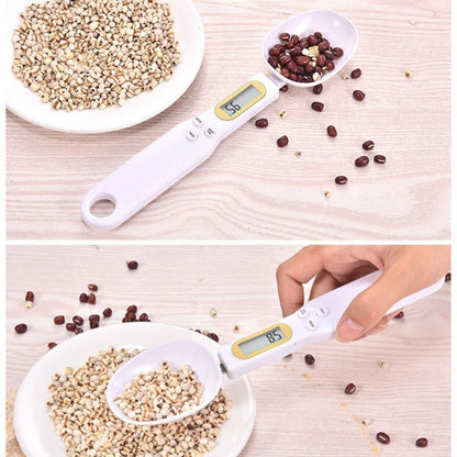 ABS Electronic Measuring Spoon Spoon Weighing Measuring Tool, Specification: 500g/0.1g, Colour: White - Kitchen Scales by PMC Jewellery | Online Shopping South Africa | PMC Jewellery