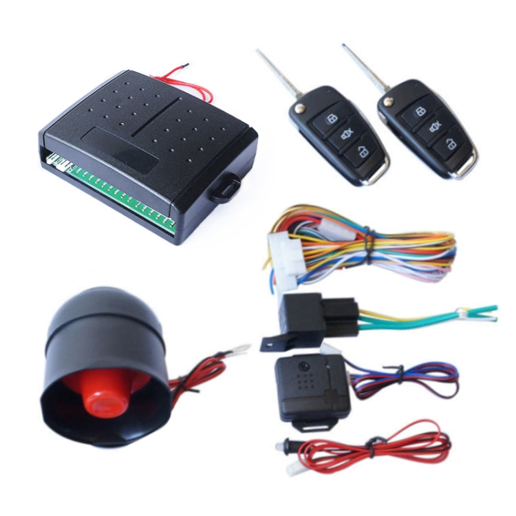 2 Set Universal Sound And Light Car Alarm 12V Vehicle Alarm System Bullet Key Remote Control - Security Alarm System by PMC Jewellery | Online Shopping South Africa | PMC Jewellery | Buy Now Pay Later Mobicred