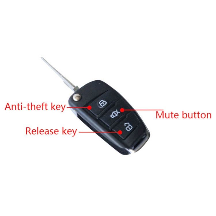 2 Set Universal Sound And Light Car Alarm 12V Vehicle Alarm System Bullet Key Remote Control - free shipping - PMC TechLife - Order now!