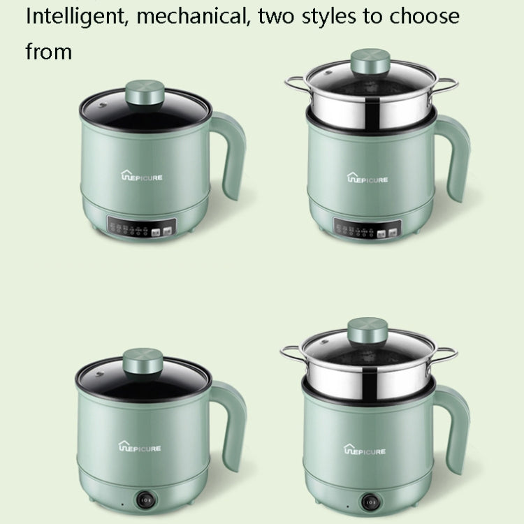 Multi-Function Electric-Cooker Mini Dormitory Student Cooking Rice Stir Frying Non-Stick Pot, 110V US Plug, Colour: Green Smart Single Pot(1.7L) - free shipping - PMC TechLife - Order now!