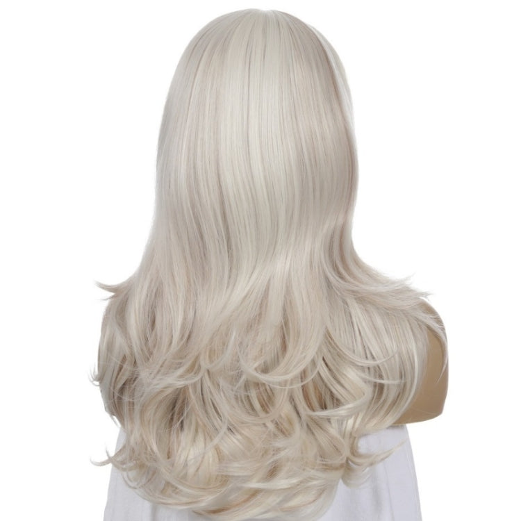 Women Split Wigs Long Curly Hair Synthetic Headgear(Light Gold + Brown) - free shipping - PMC TechLife - Order now!
