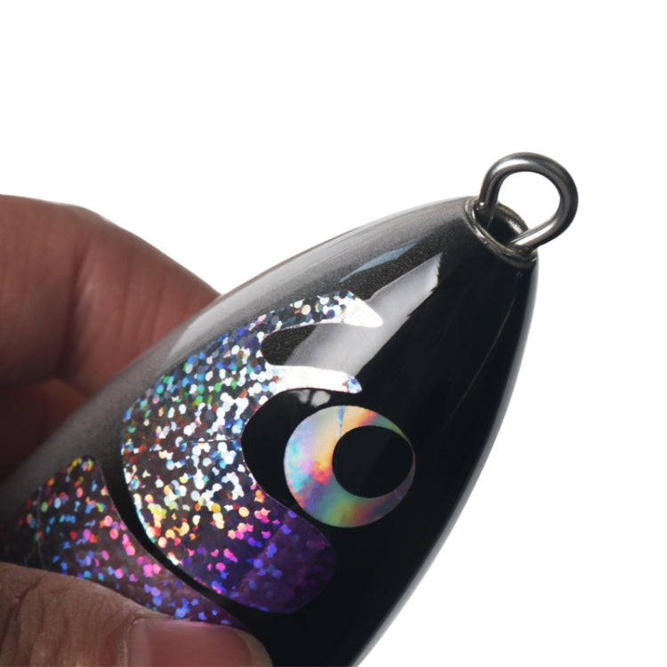 120g 22cm Floating Water Wooden Handmade Big Pencil  Deep Sea Boat Fishing Wave Lying Tuna Bait(Silver Black Laser) - Fishing Lures by PMC TechLife | Online Shopping South Africa | PMC TechLife | Buy Now Pay Later Mobicred