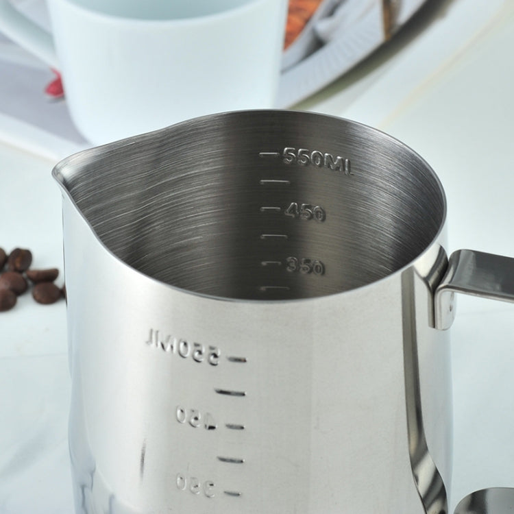 600ml 304 Stainless Steel Pointed Mouth Etched Cup Graduated Measuring Cup Milk Foam Cup Coffee Pot - free shipping - PMC TechLife - Order now!