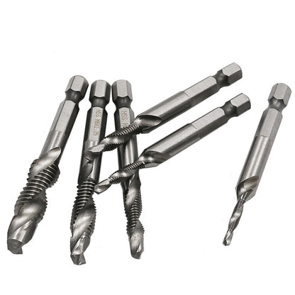 6 PCS / Set HSS Multi-Function Integrated Composite Tap Hole Tapping Chamfering - Drill & Drill Bits by PMC Jewellery | Online Shopping South Africa | PMC Jewellery