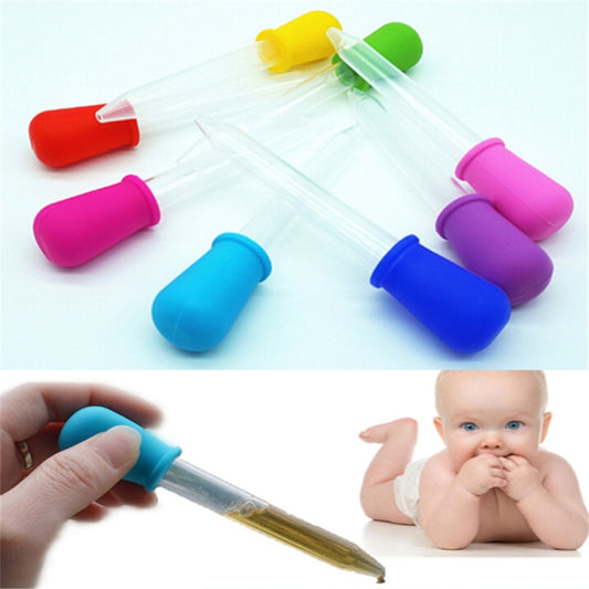 3 PCS 5ML Clear Silicone Small Plastic Feeding Medicine Liquid Graduated Pipette Dropper, Size: 12 x 2cm - Baby Care by PMC Jewellery | Online Shopping South Africa | PMC Jewellery