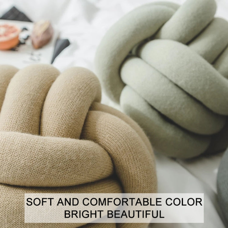 Hand-Made Knotted Ball Pillow, Size: Diameter: 25~30cm(Sky Blue) - Cushions & Pillows by PMC TechLife | Online Shopping South Africa | PMC TechLife | Buy Now Pay Later Mobicred