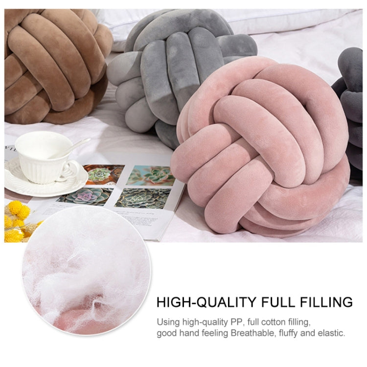 Hand-Made Knotted Ball Pillow, Size: Diameter: 25~30cm(Goose Yellow) - Cushions & Pillows by PMC TechLife | Online Shopping South Africa | PMC TechLife | Buy Now Pay Later Mobicred