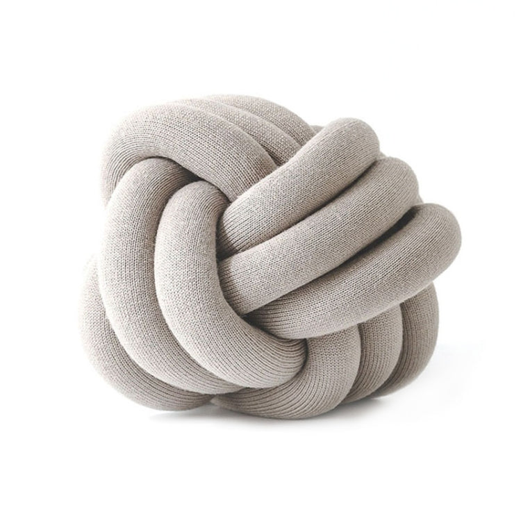 Hand-Made Knotted Ball Pillow, Size: Diameter: 25~30cm(Camel Grey) - Cushions & Pillows by PMC Jewellery | Online Shopping South Africa | PMC Jewellery | Buy Now Pay Later Mobicred