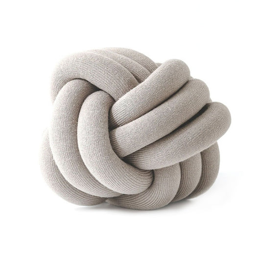 Hand-Made Knotted Ball Pillow, Size: Diameter: 25~30cm(Camel Grey) - Cushions & Pillows by PMC Jewellery | Online Shopping South Africa | PMC Jewellery | Buy Now Pay Later Mobicred