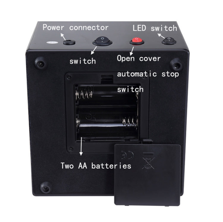 Watch Shaker Automatic Mechanical Watch Rotating Motor Winding Box, US / EU / UK Plug(All Black) - free shipping - PMC TechLife - Order now!