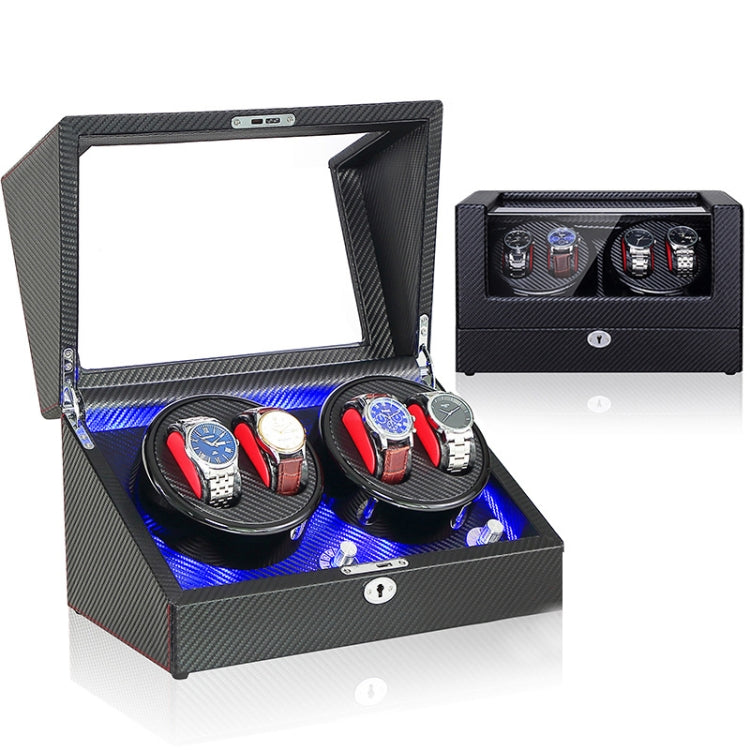 Electric Motor Rotating Watch Box Automatic Mechanical Watch Shaker, US / EU / UK Plug(Pure Carbon Fiber) - free shipping - PMC TechLife - Order now!
