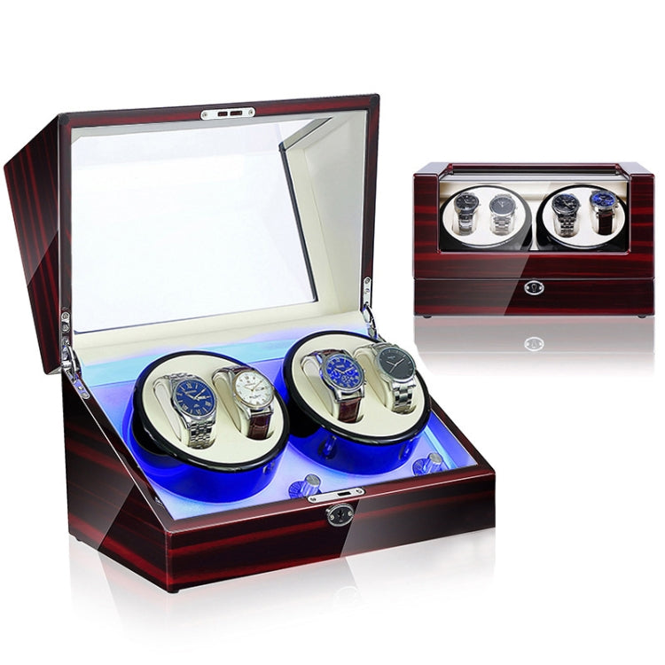 Electric Motor Rotating Watch Box Automatic Mechanical Watch Shaker, US / EU / UK Plug(Ebony White) - free shipping - PMC TechLife - Order now!