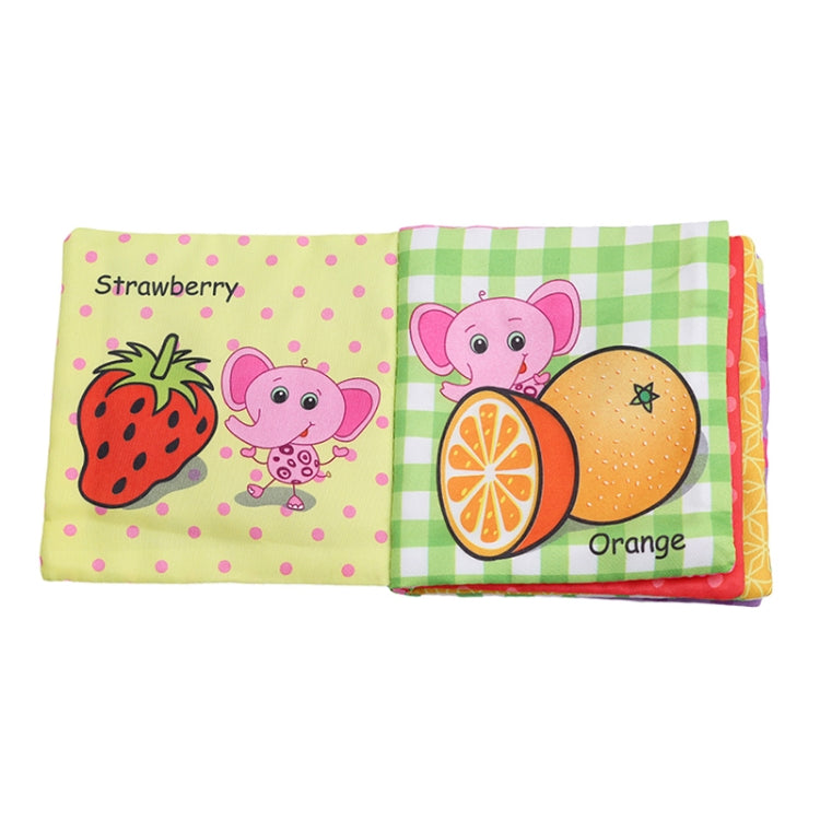 Baby Rattles Toy Soft Animal Cloth Book Newborn Stroller Hanging Toy Early Learning Education Baby Toys(Fruit) - Baby Toys by PMC TechLife | Online Shopping South Africa | PMC TechLife
