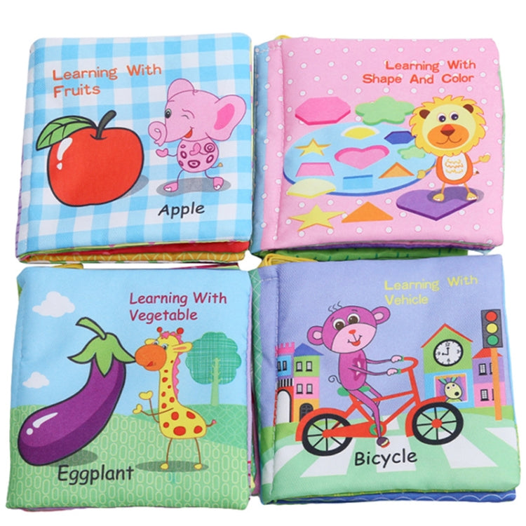 Baby Rattles Toy Soft Animal Cloth Book Newborn Stroller Hanging Toy Early Learning Education Baby Toys(Fruit) - Baby Toys by PMC TechLife | Online Shopping South Africa | PMC TechLife