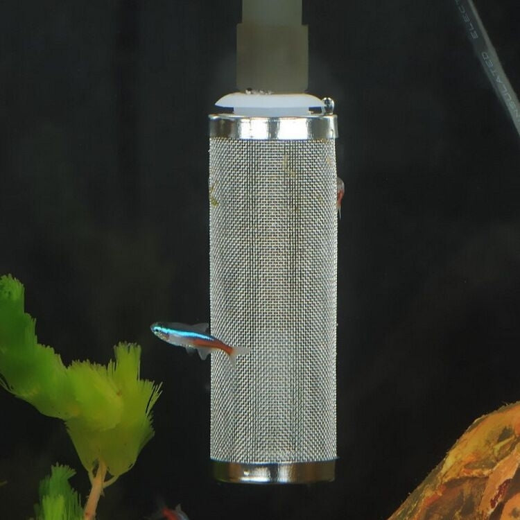 Stainless Steel Water Inlet Protective Cover Fish Tank Aquarium Filter Water Inlet Suction Filter Cover, Specification: Black 16mm - Filters & Accessories by PMc TechLife | Online Shopping South Africa | PMc TechLife | Buy Now Pay Later Mobicred