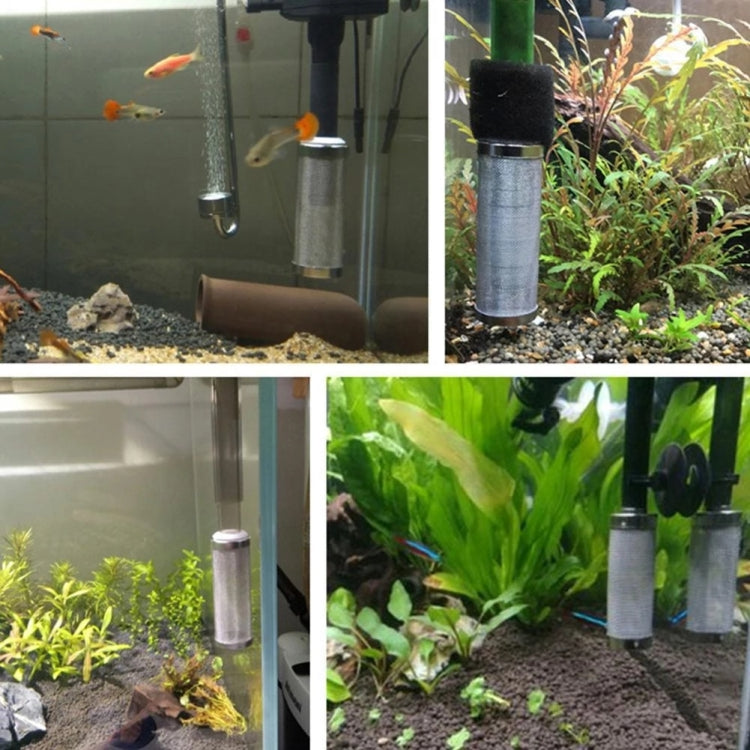 Stainless Steel Water Inlet Protective Cover Fish Tank Aquarium Filter Water Inlet Suction Filter Cover, Specification: Black 16mm - Filters & Accessories by PMc TechLife | Online Shopping South Africa | PMc TechLife | Buy Now Pay Later Mobicred