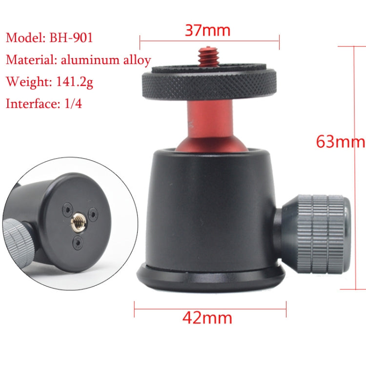 BH-901 Mini Desktop Aluminum Alloy Tripod Mini Ball Head 360 Degree Pan 90 Degree Tilt Tripod - free shipping - PMC TechLife - Order now!
