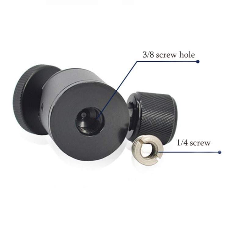 BH-908 Mini Desktop Aluminum Alloy Tripod Mini Ball Head 360 Degree Pan 90 Degree Tilt Tripod - Tripod Heads by PMC TechLife | Online Shopping South Africa | PMC TechLife | Buy Now Pay Later Mobicred